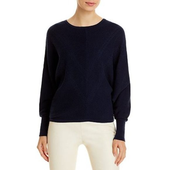 T TAHARI Rib and Cable Knit Sweater in Black - Size XS - Picture 3 of 3